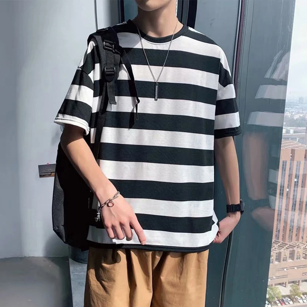 HEARUJOY  -  Brand New Men Sweatshirt Sweatshirt Korean Style Top Men's Casual Wear Polyester Spandex Fabric Regular Length T-shirt