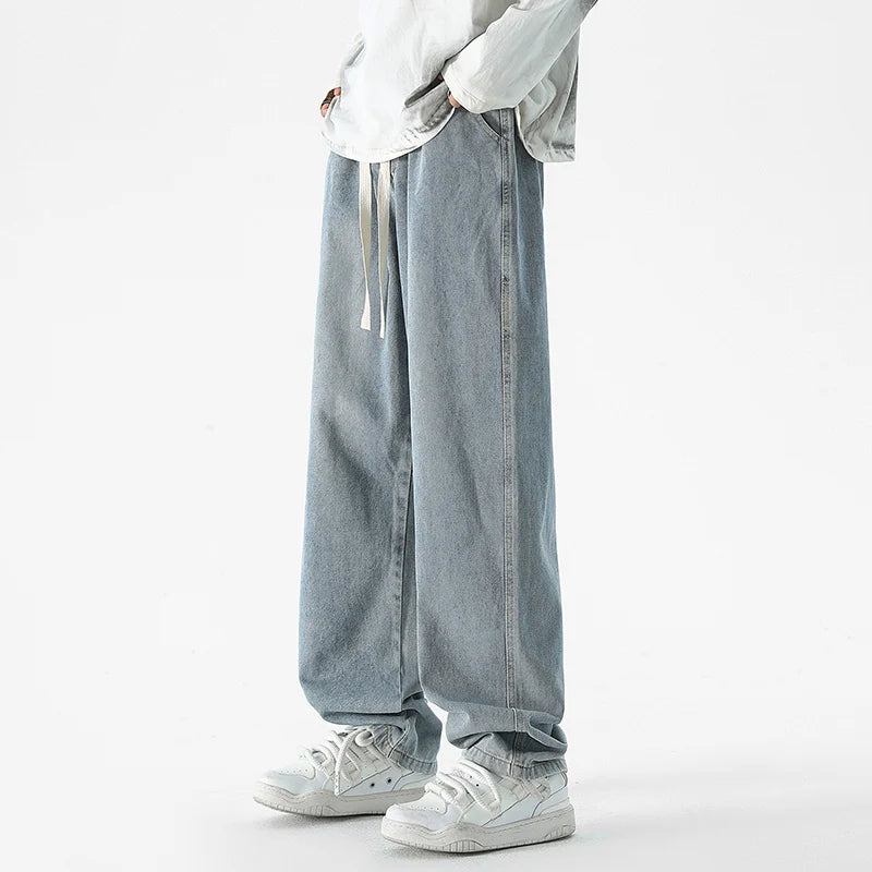 HEARUJOY  -  Men's Outdoor High-quality Casual Pants Are Comfortable Versatile Breathable Fashionable and Trendy Men's Straight Leg Jeans