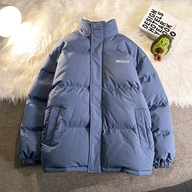 HEARUJOY  -  Letter Graphic Oversized Men Women Parka Fashion Streetwear Male Female Fleece Thicken Winter Jacket New Women's Clothing