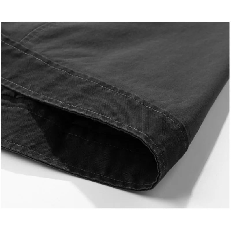 HEARUJOY  -  American Heavy Cargo Men's Casual Design Sense Loose Thin Flight Jacket Spring and Autumn New