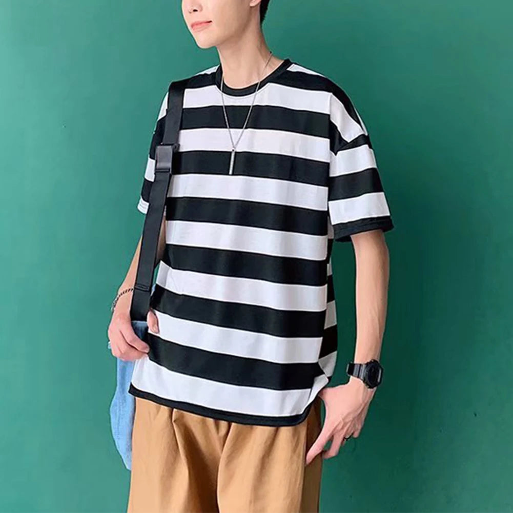 HEARUJOY  -  Brand New Men Sweatshirt Sweatshirt Korean Style Top Men's Casual Wear Polyester Spandex Fabric Regular Length T-shirt