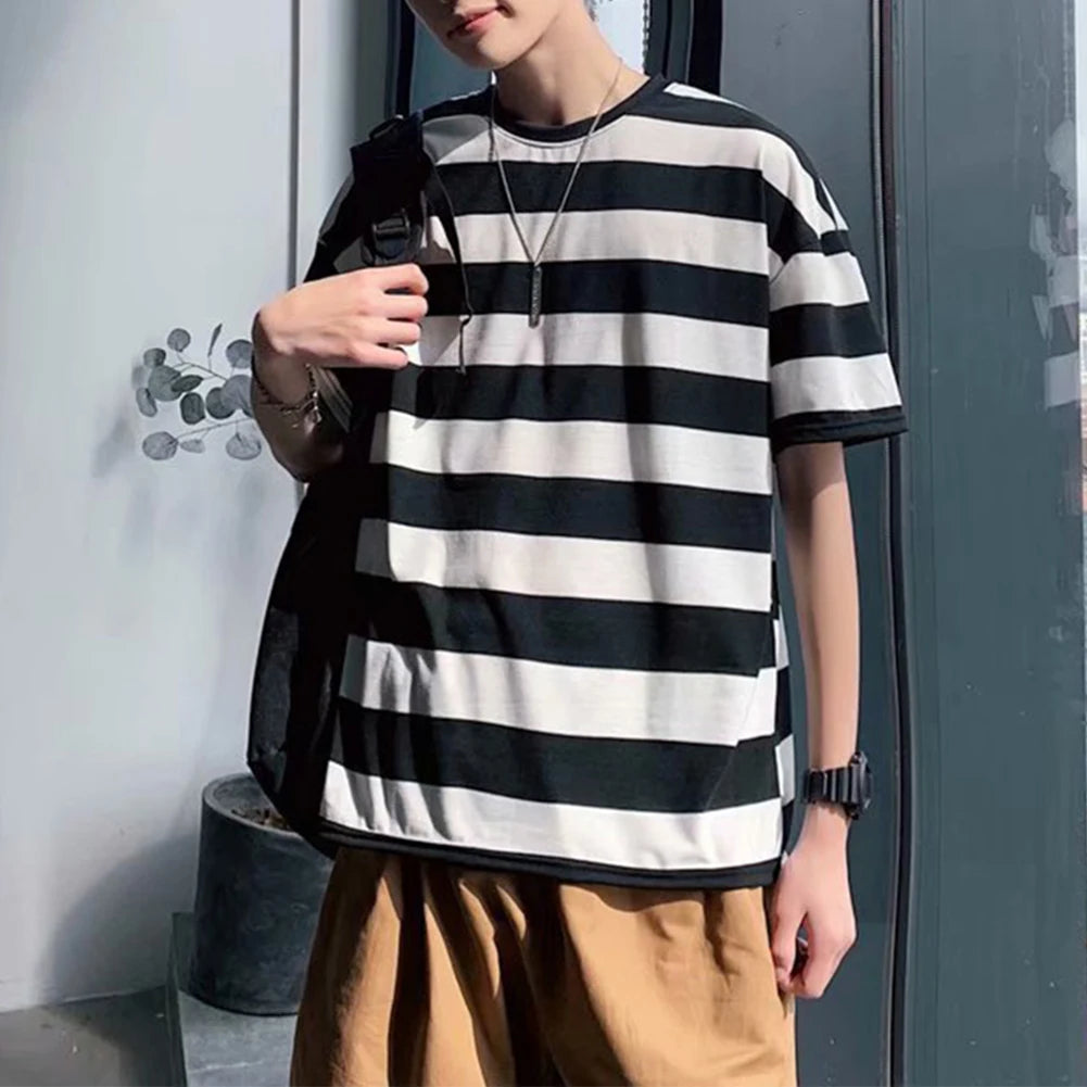 HEARUJOY  -  New Men Sweatshirt Sweatshirt Crew Neck Top Korean Style Top Men's Casual Wear Polyester Spandex Fabric Casual Wear