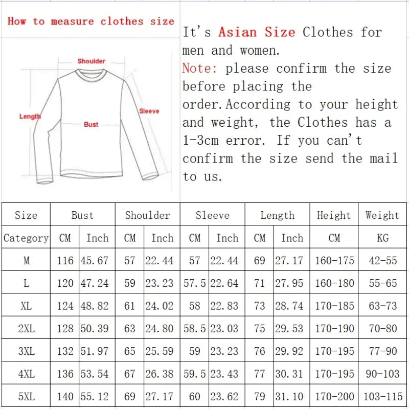 HEARUJOY  -  Funny Men's Oversized Hoodie White Walf Checks Hoodies for Men Fashion Letter Print 5XL Man Casual Wear Hoody Male Sweatshirt