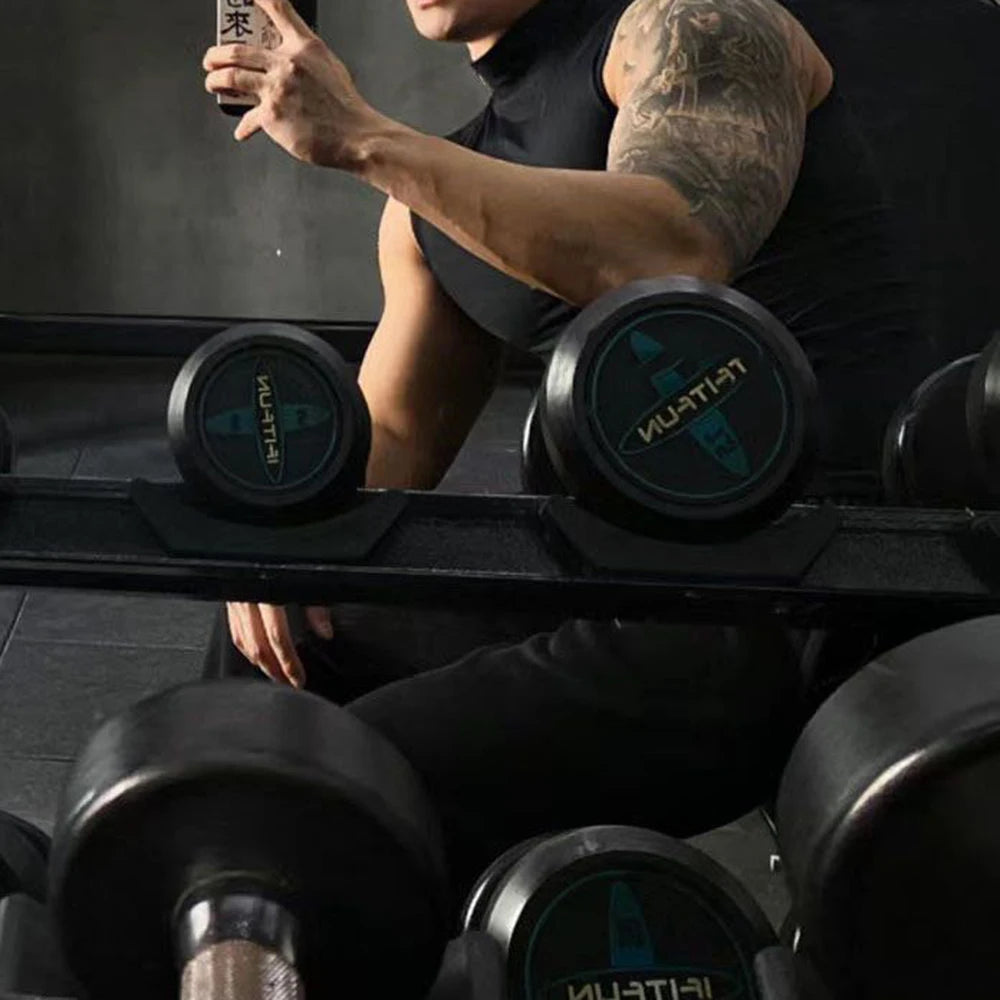 HEARUJOY  -  Gym Sleeveless Vests Workout Tank Top Sexy Men Bodybuilding Tight Singlet Fitness Muscle Man Sports Sweatshirt Mock Neck Clothes