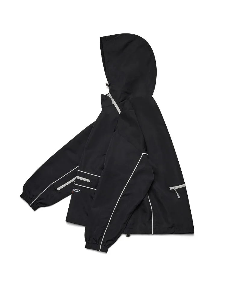 Hearujoy street zipper windstorm jacket men and women hoodie individual design streetwear retro trend fashion couple baggy sweatshirt