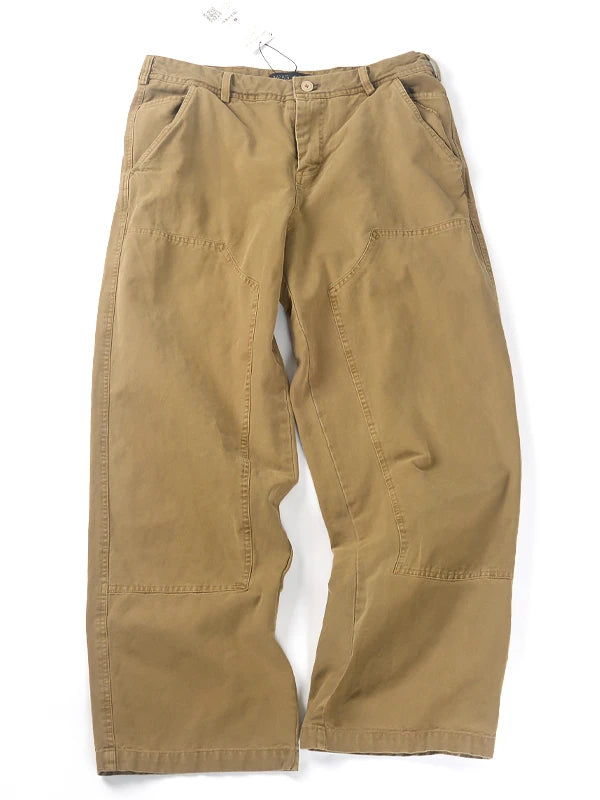 HEARUJOY  -  Premium Men's Garment-Dyed Cotton Canvas Casual Pants American Vintage Spring Summer Relaxed Straight-Leg Comfort Trousers