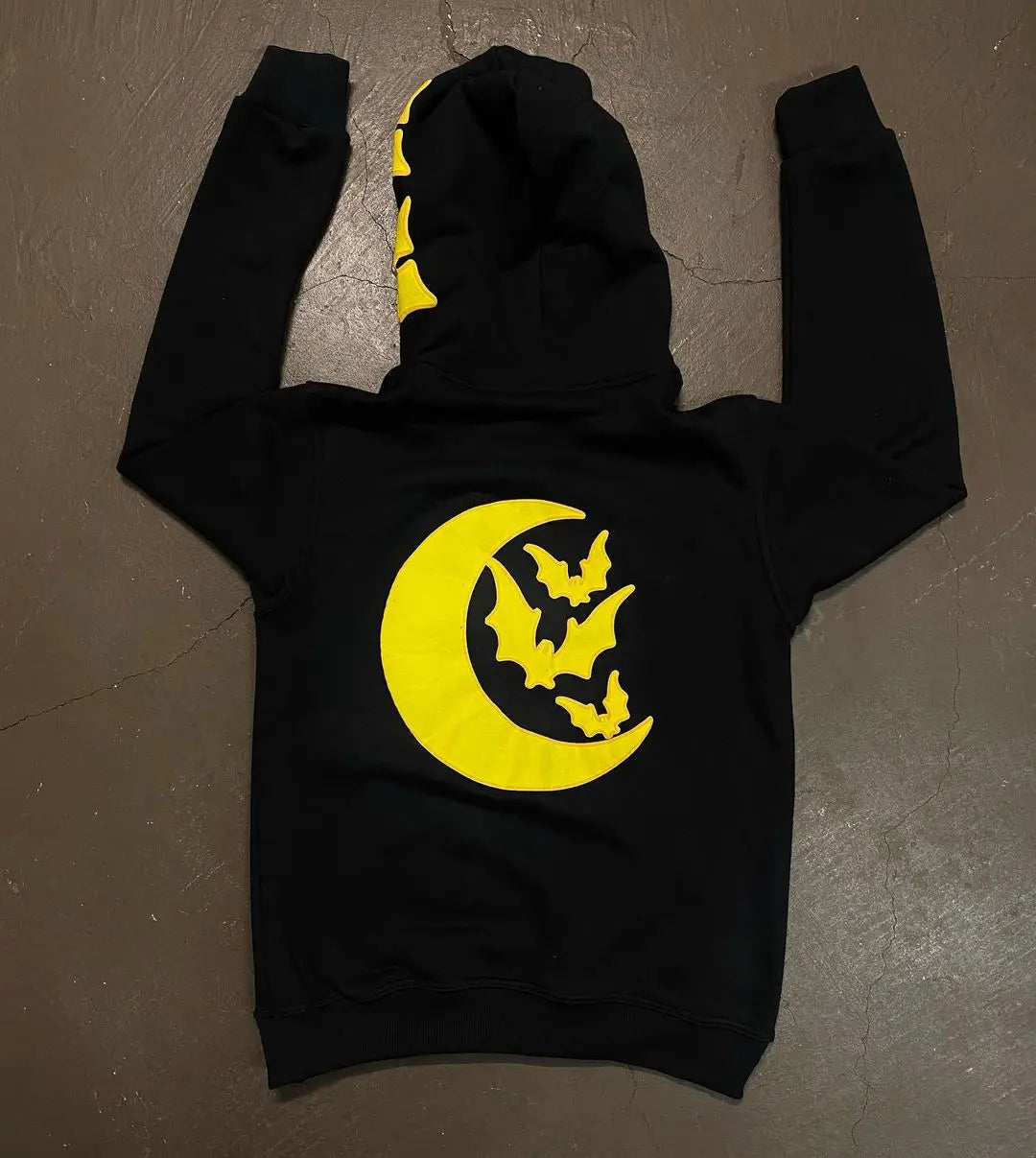 Hearujoy Harajuku Moon Bat Graphic Print Hoodies Women Sweatshirt Couples streetwear women Gothic Pullover Vintage Y2K oversized Hoodie