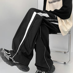 Hearujoy Men's y2k Striped Baggy Cargo Pants Sweatpants Sportswear Wide Leg Harajuku Track Pants Trousers men Korean Autumn Clothes