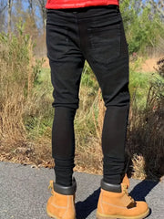 HEARUJOY  -  Slim-fit Men'S Washed Jeans