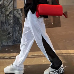 HEARUJOY  -  Mens Drawstring Pants Mens Thin Casual Pants Niche Personality Streetwear Breathable Versatile Trousers Men'S Clothing Summer