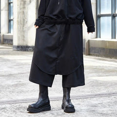 HEARUJOY  -  Y2k Samurai Pants Hakama Button Stitching Design Casual Pants Genderless Spring Streetwear Fashion Niche Trend Pants Unisex