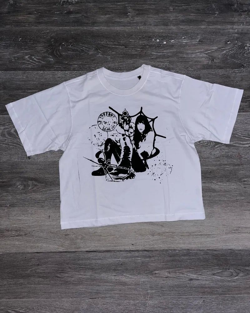 Hearujoy Oversized T-shirt streetwear Hip hop high street letter printed short sleeve men new cotton crewneck top Harajuku fashion shirts