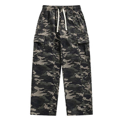 HEARUJOY  -  Military Cargo Pants Men Multiple Pockets Camouflage Parachute Pants Y2k Baggy Pants Outdoor Hiking Workout Streetwear Trousers