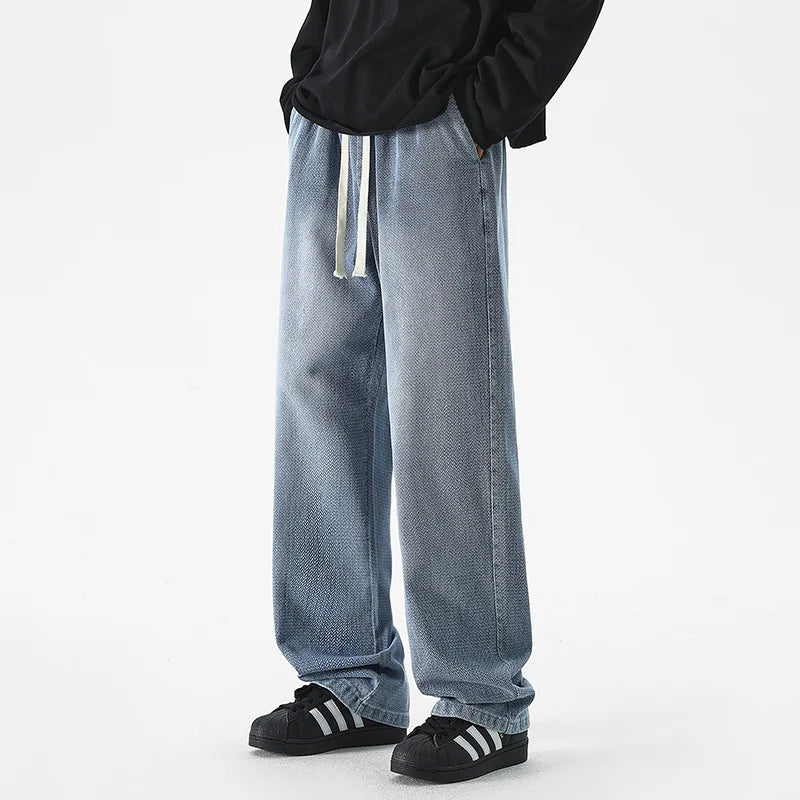 HEARUJOY  -  Men's Outdoor High-quality Casual Pants Are Comfortable Versatile Breathable Fashionable and Trendy Men's Straight Leg Jeans