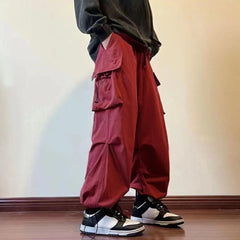 HEARUJOY  -  Spring Summer Multi Pocket Loose Cargo Pants for Men Street Casual Cheapest Y2k Vintage New in High Quality Long Trousers Man