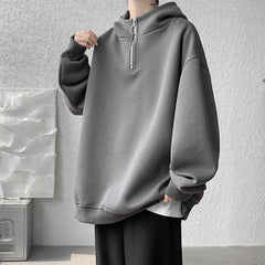 Hearujoy Turtleneck Hoodie Zipper Pullovers Streetwear Hip Hop Hooded Sweatshirt Men Clothing Korean Couples Harajuku Coat