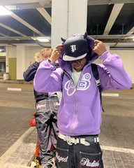 HEARUJOY  -  Harajuku Casual Long Sleeve American Style New Kapok Foam Hoodie Set Loose Cotton Pants Teen Couple Set Y2K Clothes