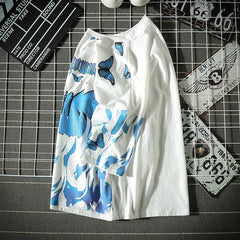 HEARUJOY  -  Hip Hop Butterfly T Shirt Men Oversized T Shirt Print Men Women Graffiti T Shirt Short Sleeve Fashion Streetwear Plus Size Top