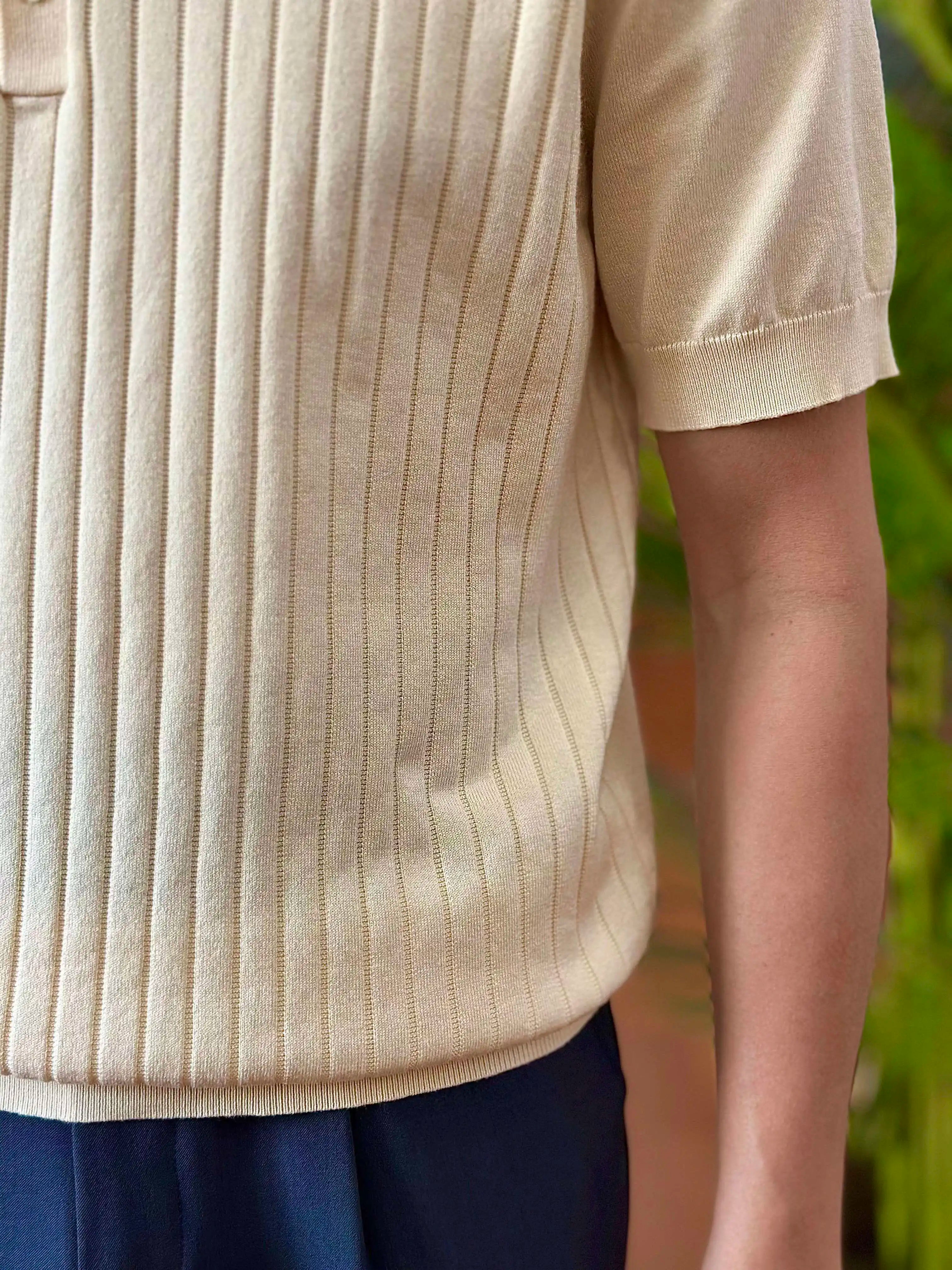 HEARUJOY  -  Cotton Blend Breathable Comfortable Trendy Knitted T Shirt Homme Top Quality T-Shirt Man Henry Neck Short Sleeved T-shirt Man
