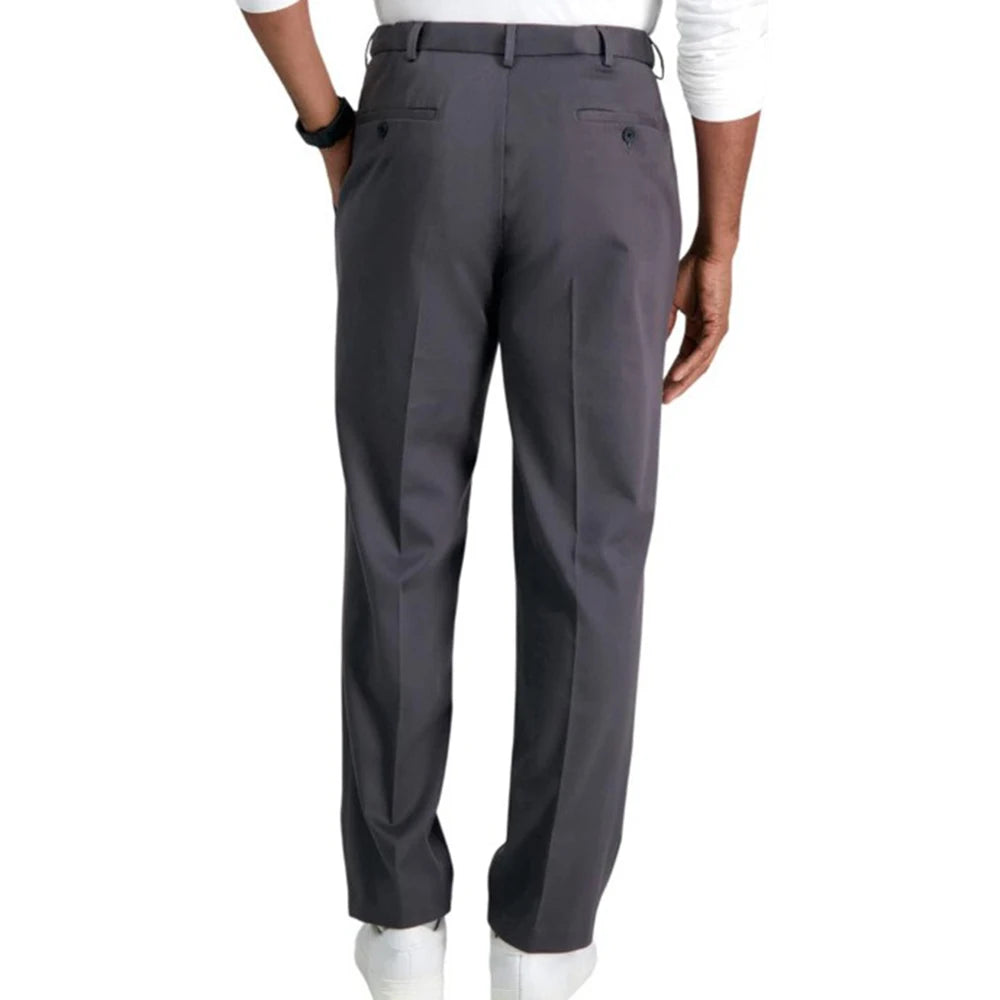 HEARUJOY  -  Mens Formal Straight Pants Classic Business Casual Pants Commuting British Elegant Regular Male Trousers Men'S Clothing 2025