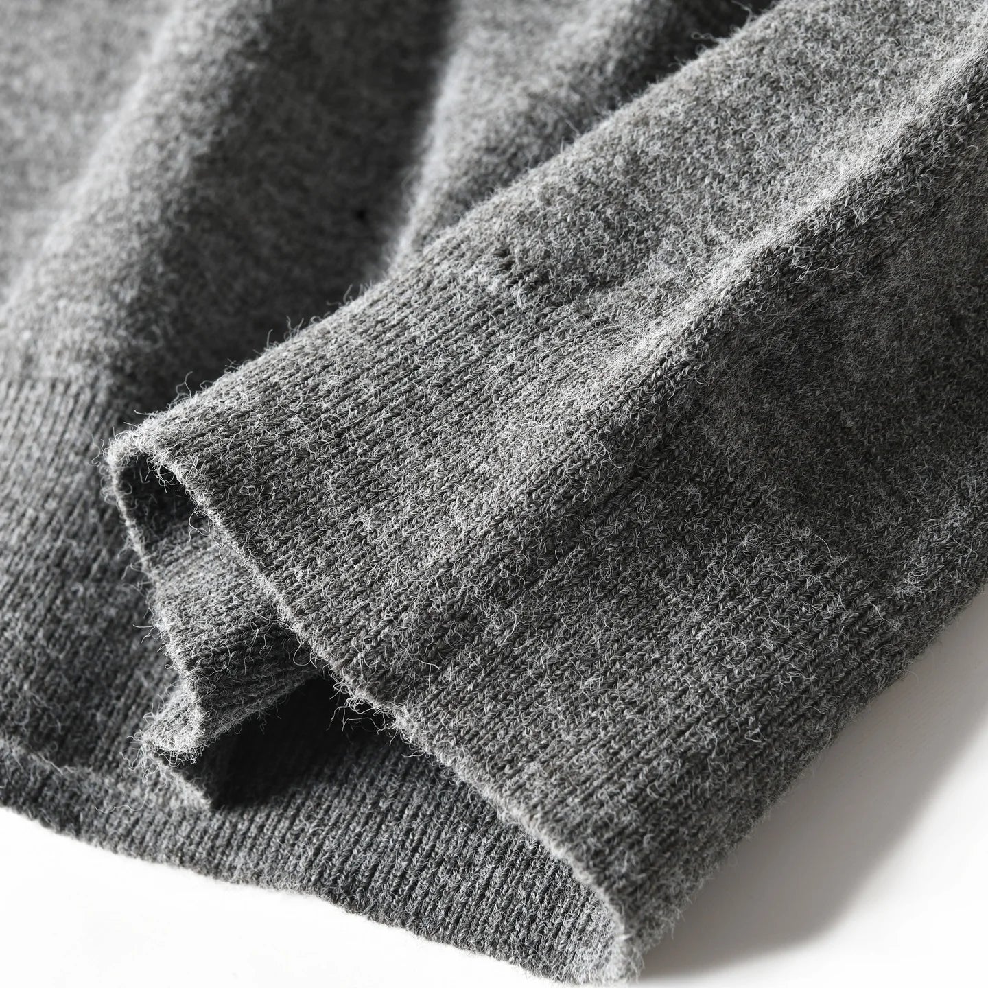 HEARUJOY  -  American-style Soft Skin-friendly Warm Breathable Loose-fit Casual Turn-collar Knitted Sweater for Men Autumn Winter Pullover