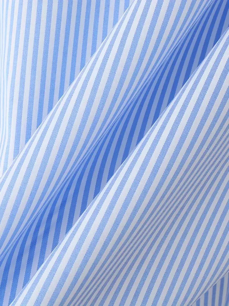 HEARUJOY  -  New Japanese Trendy Men Shirts Light Luxury Textured Lapel Striped Long Sleeve Cardigan Tops Leisure Premium Loose Blouse M-2XL