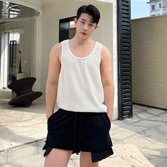 Hearujoy Summer Niche Design Men's Casual Shorts Elastic Waist Drawstring Ultra-short Pant Male Versatile Sweatpants 9A8920