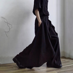 HEARUJOY  -  XS-5XL Y2k Irregular Skirt Pants Gothic Dark  Multi-Layer Casual Pants Genderless Streetwear Fashion Youth Wide-Leg Pants Unisex