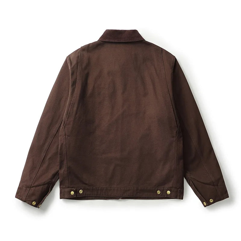 HEARUJOY  -  Classic Detroit Jacket J01 American Vintage Workwear Spring/Fall 100% Cotton Canvas Jacket J97 Loose-Fit Lightweight Coat