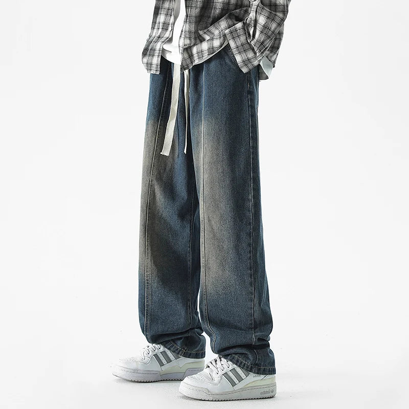 HEARUJOY  -  Men's Outdoor High-quality Casual Pants Are Comfortable Versatile Breathable Fashionable and Trendy Men's Straight Leg Jeans