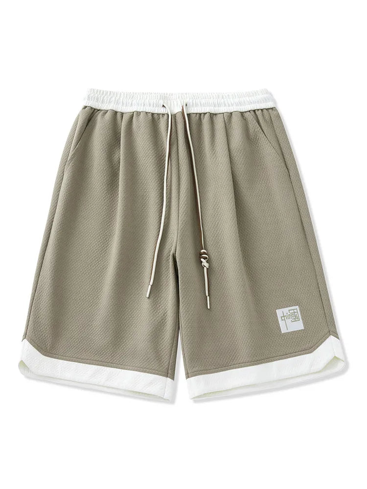 HEARUJOY  -  Summer Men's Sweat Shorts Plus Size 8XL 7XL 6XL Drawstring Elastic Waist Loose Fit Straight Daily Knit Casual Sport Shorts