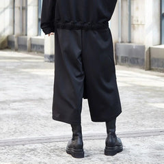 HEARUJOY  -  Y2k Samurai Pants Hakama Button Stitching Design Casual Pants Genderless Spring Streetwear Fashion Niche Trend Pants Unisex