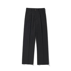 HEARUJOY  -  Brown Black Suit Pants Men Fashion Society Mens Dress Pants Korean Loose Straight Pants Mens Office Formal Trousers Plus Size