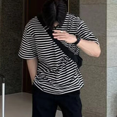 HEARUJOY  -  2XL Mens Summer T-Shirt Daily Wear Fashion Versatile Tops O Neck Design Regular Length Casual Daily Use For Men