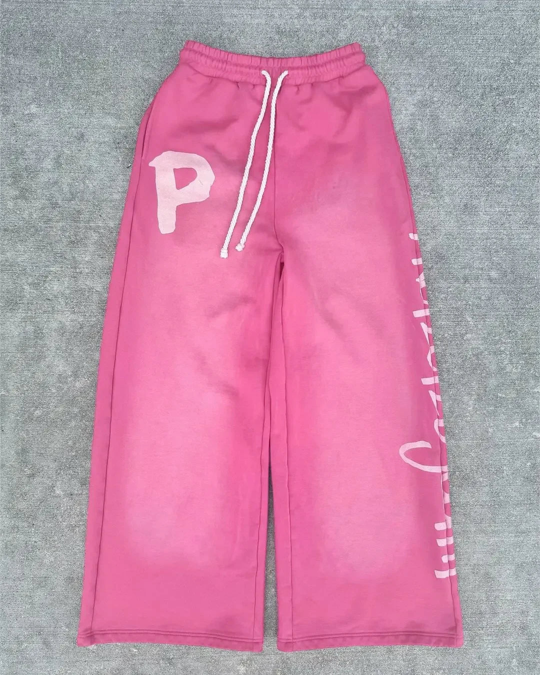 Hearujoy Y2k women pants Street hip hop retro straight leg pants letter print casual loose pants High street Harajuku fashion sweatpants