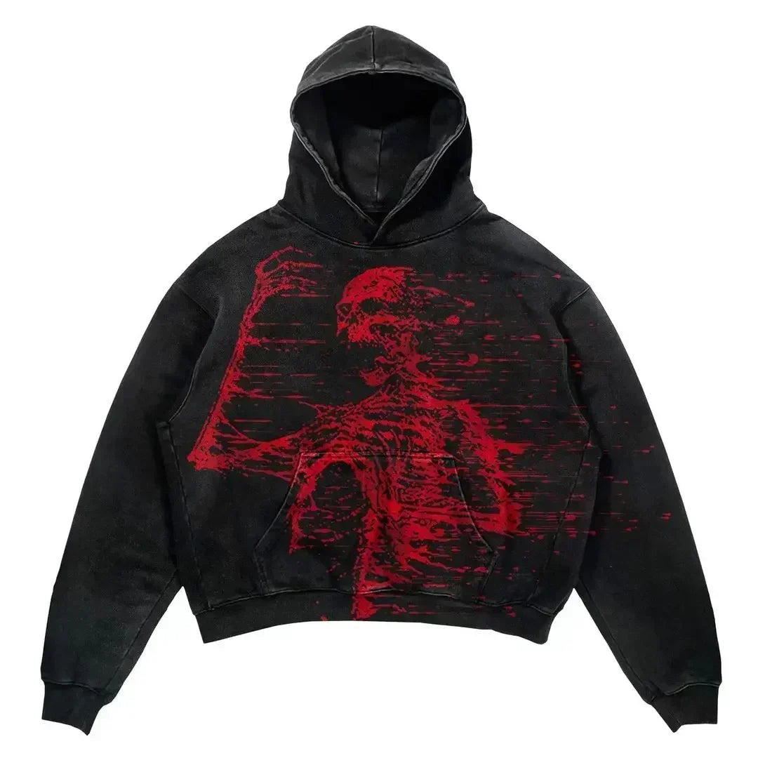 Hearujoy American Style Hoodies Women Men Streetwear Vintage Oversized Tops Sweatshirt Goth Y2k Clothes Harajuku Men Clothing