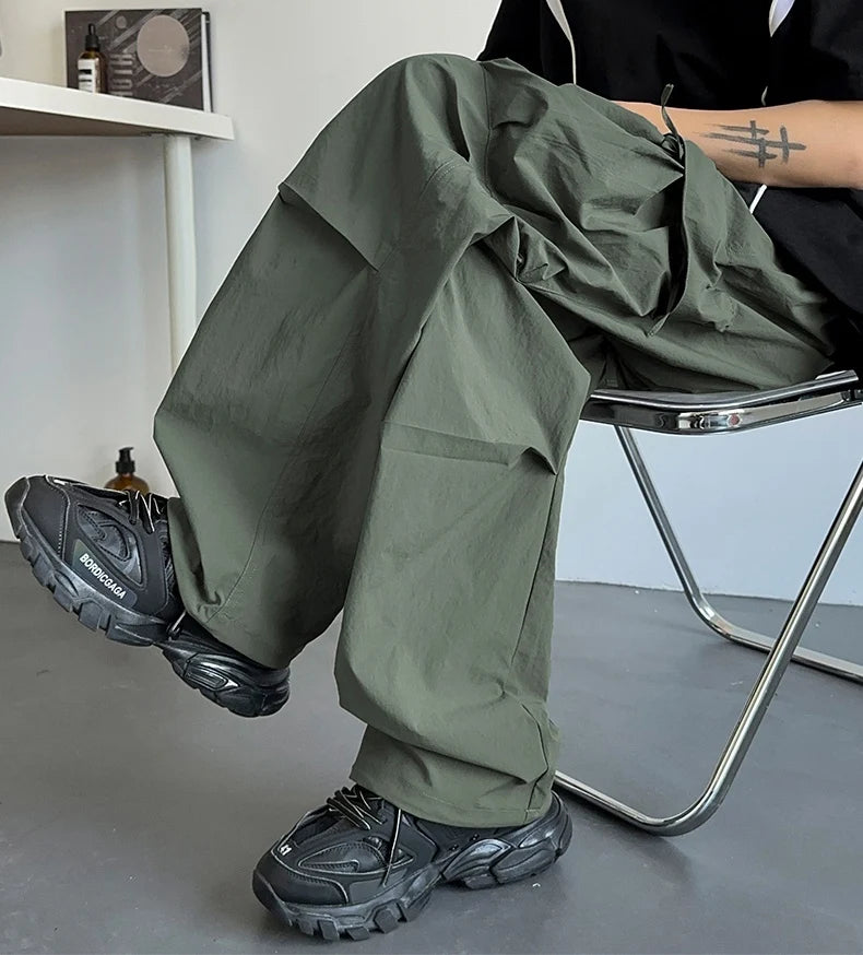 HEARUJOY  -  Men's Mountain Outdoor Tactical Cargo Pants With 3D Pockets Quick Dry Lightweight Summer Hiking Camping Fishing Workwear Pants