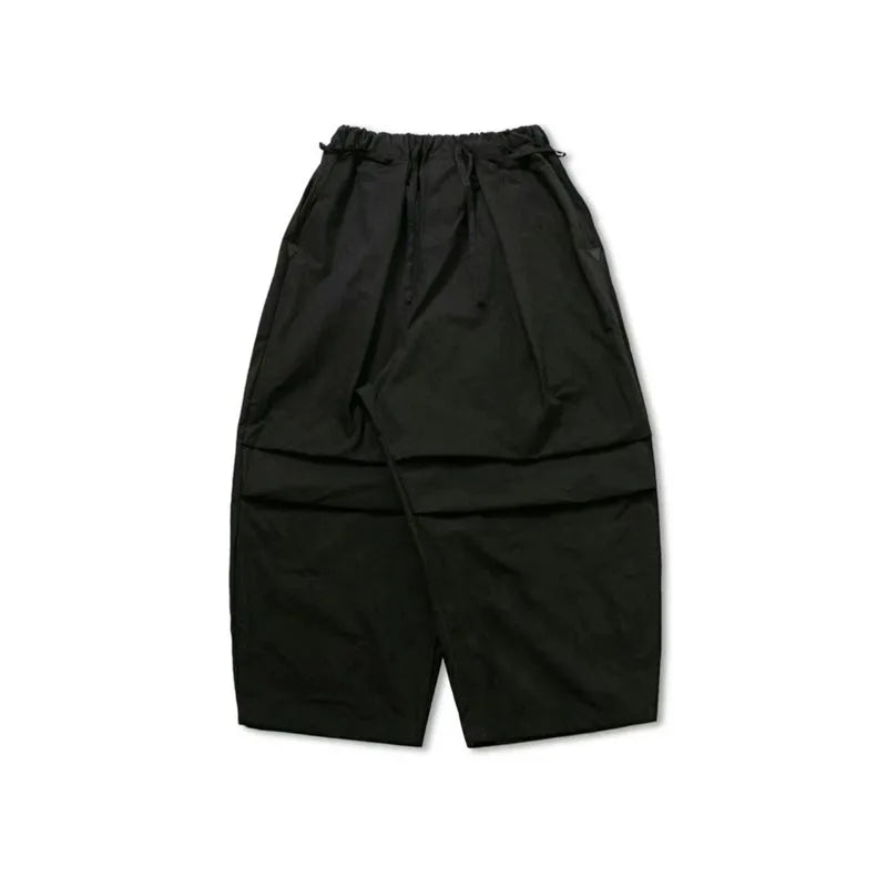 HEARUJOY  -  Spring Summer Loose Casual Soft Flowy Lightweight Wide Leg Shorts for Men Elastic High Waist Korean Fashion