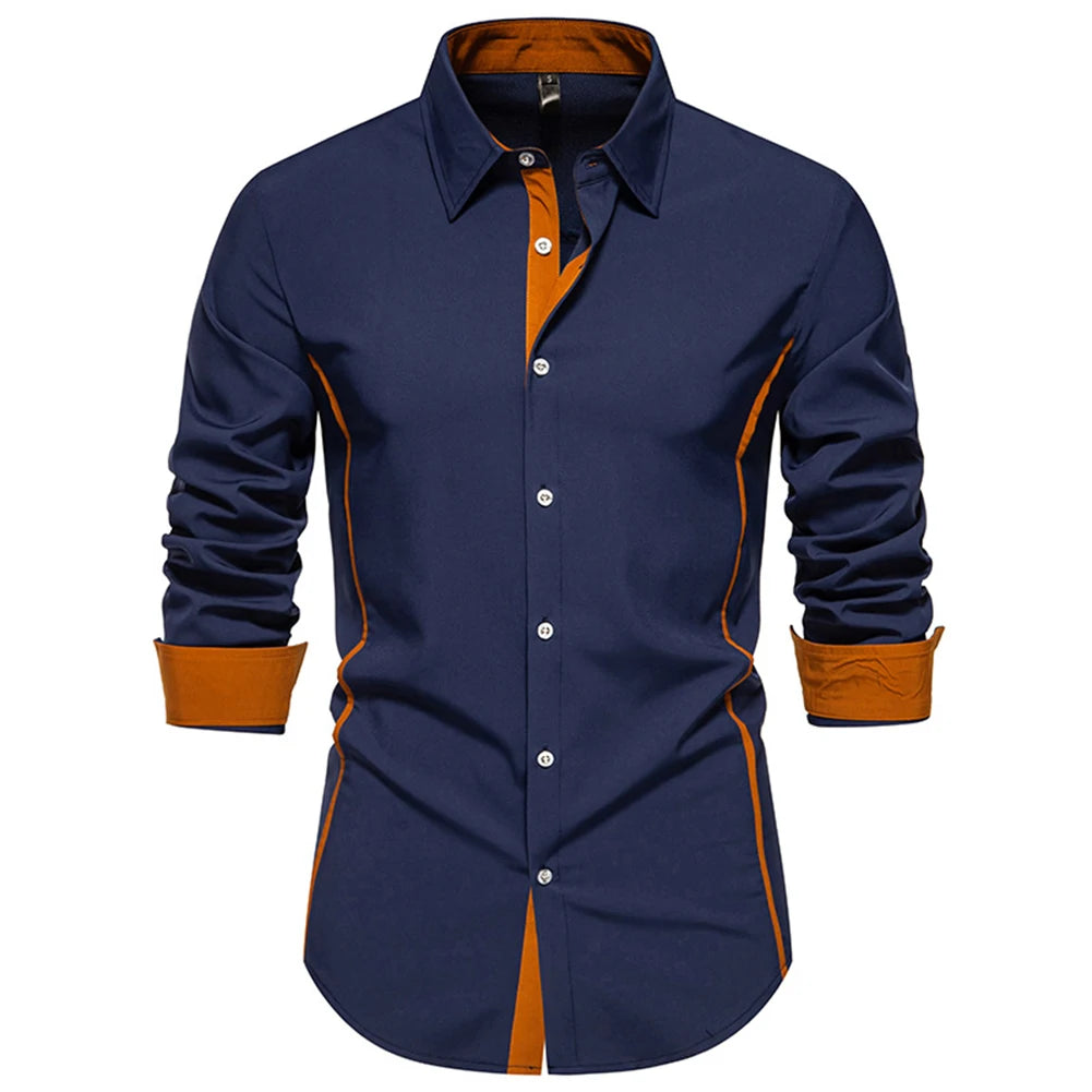 HEARUJOY  -  Casual Spring Autumn Fashion Business Top Casual Gatherings Regular Length Slight Stretch Everyday Wear Lapel Neckline