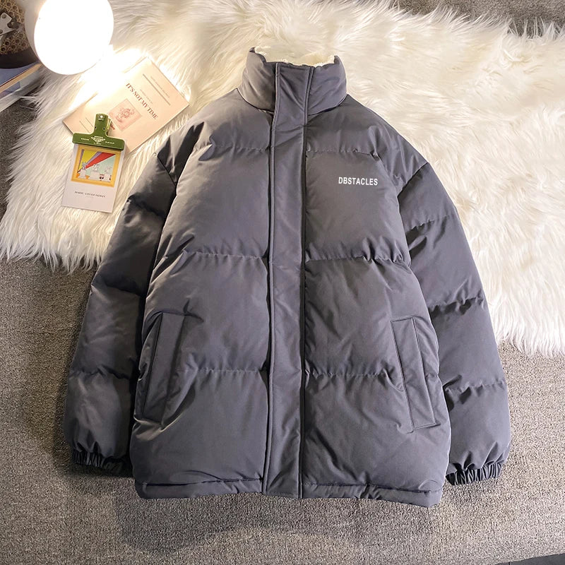 HEARUJOY  -  Letter Graphic Oversized Men Women Parka Fashion Streetwear Male Female Fleece Thicken Winter Jacket New Women's Clothing