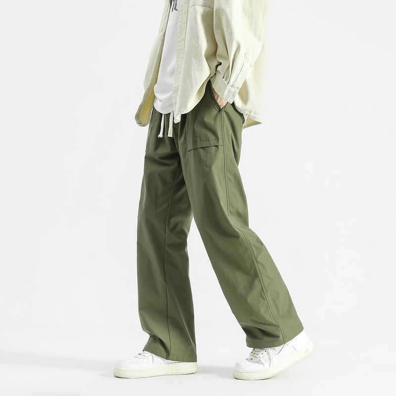 HEARUJOY  -  Harem Jogger Pants Men Streetwear Cargo Pants Hip Hop Ribbons Casual Mens Pants Ankle-length Men Trousers Ankle-length