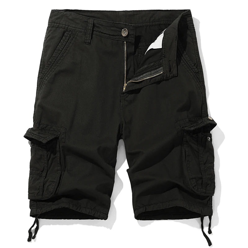 HEARUJOY  -  Men Loose Cropped Pants Summer Cargo Short Men Fashion Casual Shorts Mens Military Cargo Pants Cotton Male Tactical Shorts