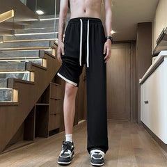 Hearujoy Autumn Casual Pants Men Fashion Oversized Wide Leg Pants Men Streetwear Hip-hop Loose Straight Pants Mens Vintage Trousers