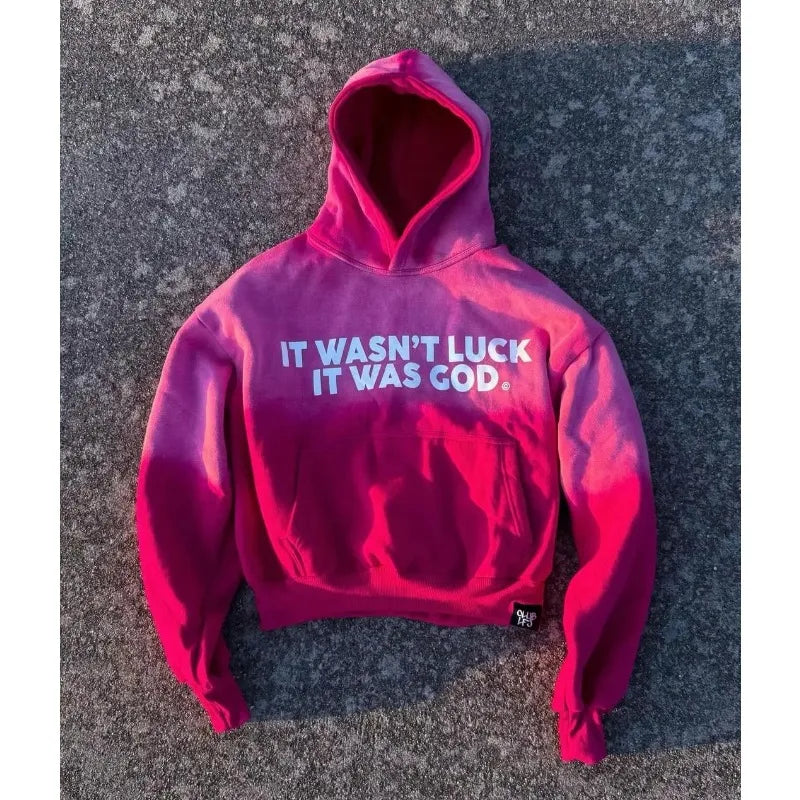 Hearujoy Harajuku New Y2k Tops women Clothing Vintage Streetwear God Letter Printed Hoodies Women Oversized Street baggy Sweatshirts