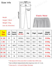 Hearujoy 2024 New Spring Summer Men's Joggers Sweatpants Korean Fashion Band Waist Sportswear Cotton Knit Track Pants Loose Home Trousers