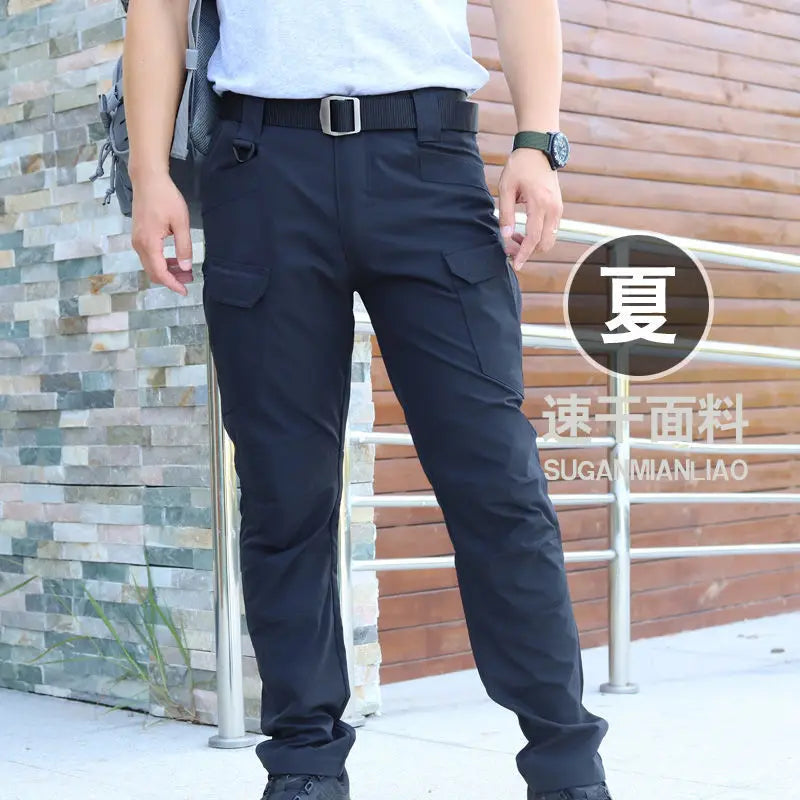 HEARUJOY  -  Safari Style Men new y2k Camouflage Full pants Spring Summer Quick Dry Outdoor Train Streetwear Male Sports Wide Cargo Trousers