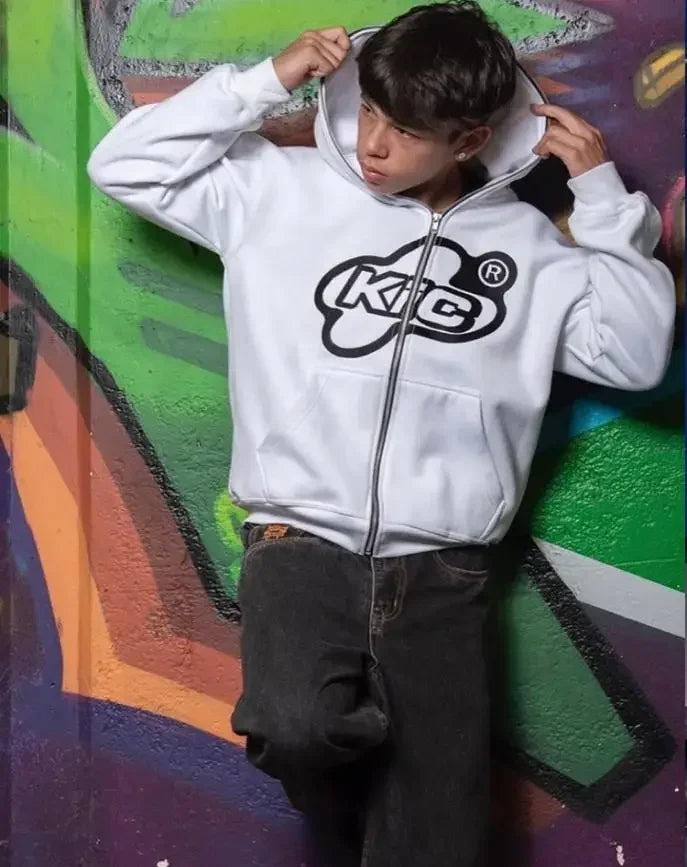 HEARUJOY  -  Harajuku Casual Long Sleeve American Style New Kapok Foam Hoodie Set Loose Cotton Pants Teen Couple Set Y2K Clothes