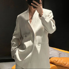 HEARUJOY  -  Mens Jacket Temperament Casual Suit Jacket Autumn Fashion All-Match Elegant Business Commuting Long-Sleeved Top Men'S Clothing