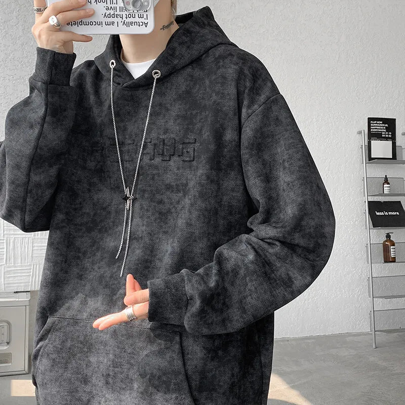 HEARUJOY  -  Casual Long Sleeves Hoodies Summer Hip Hop Loose Skateboard Casual Men's Streetwear PUNK Clothes Plus Oversized 6XL 7XL