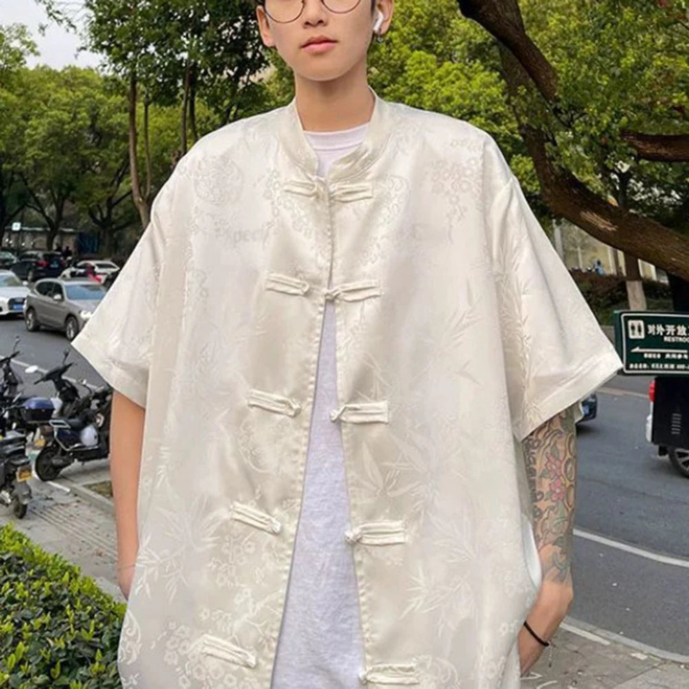 HEARUJOY  -  For Daily Wear Loose Short Sleeve Shirt Casual Summer Tops Casual Wear New Condition Polyester Fabric Regular Length